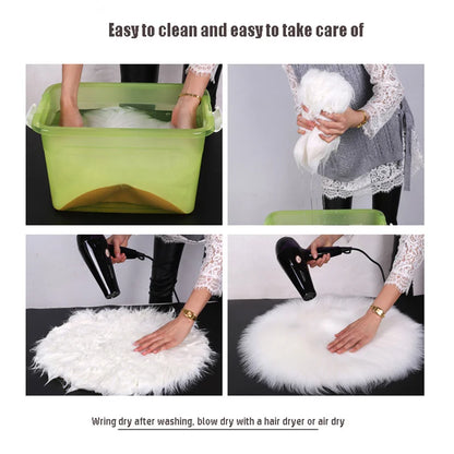 Round Fur Rug - Multiple colours and sizes available
