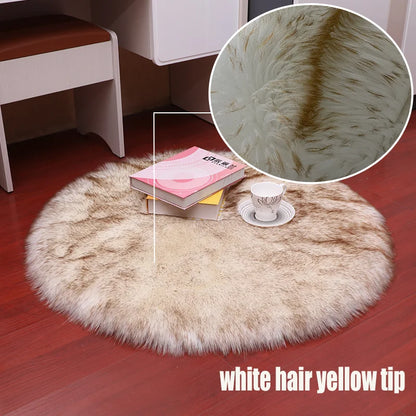 Round Fur Rug - Multiple colours and sizes available