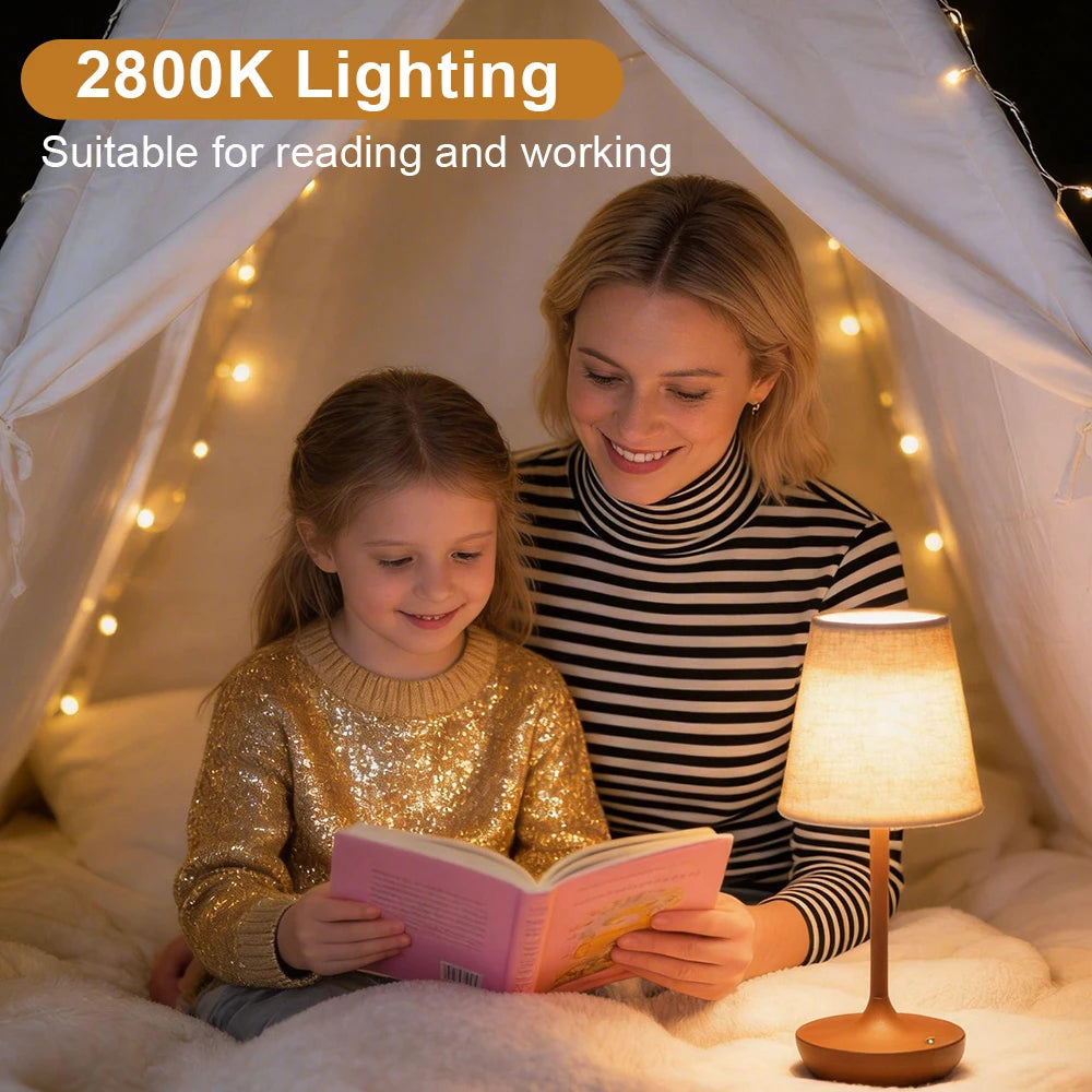 LED Dimmable USB Rechargeable Table Lamp