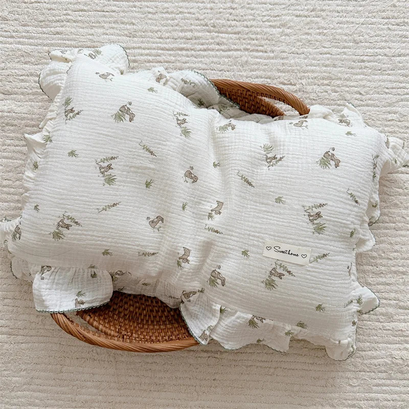 Ruffle Edge Gauze Pillow Cases