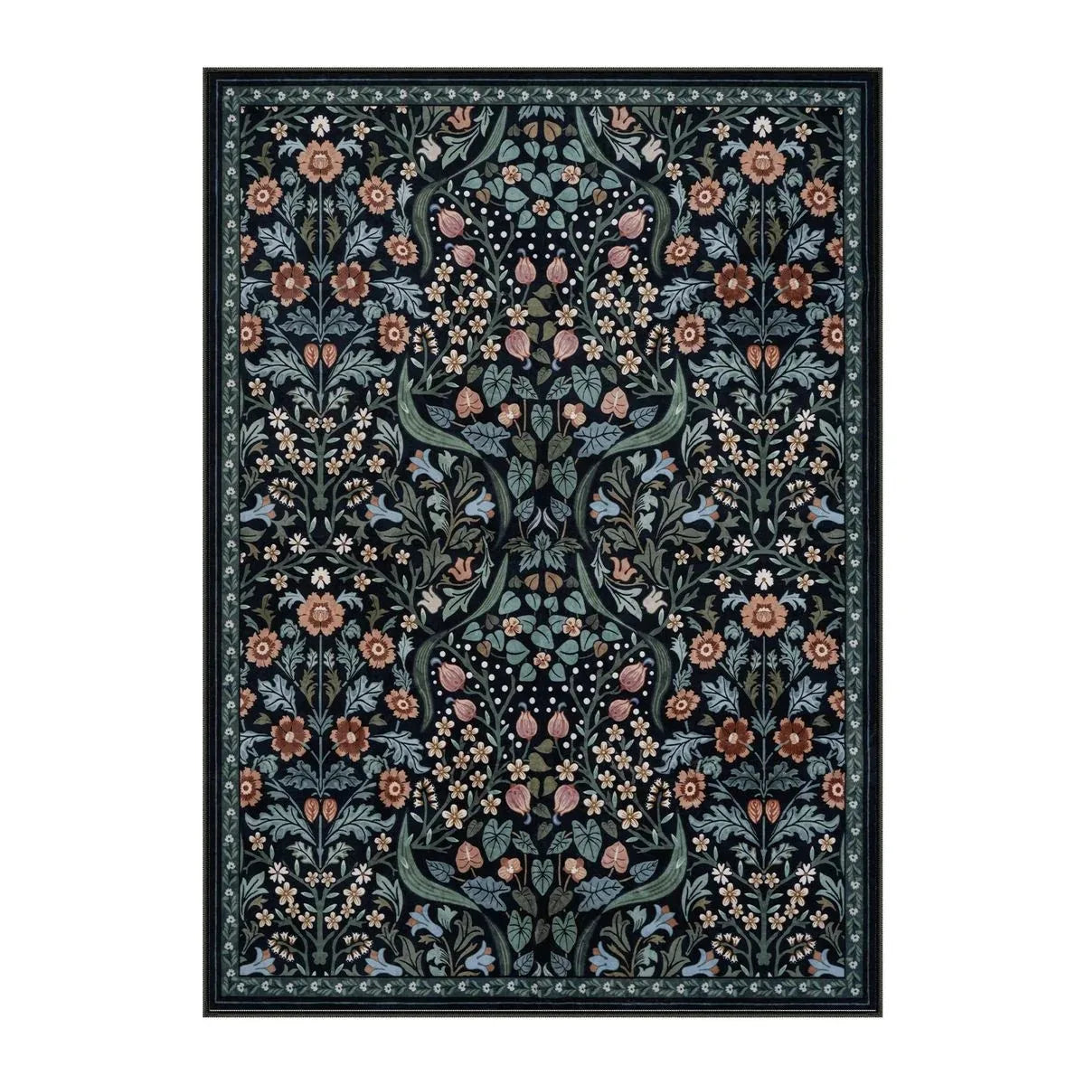 Bohemian Floral Rug - Multiple colours and sizes available
