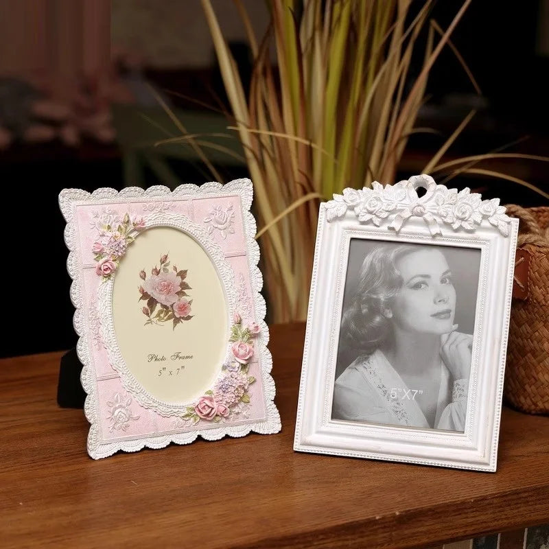 Retro Photo Frame - White and Pink Available