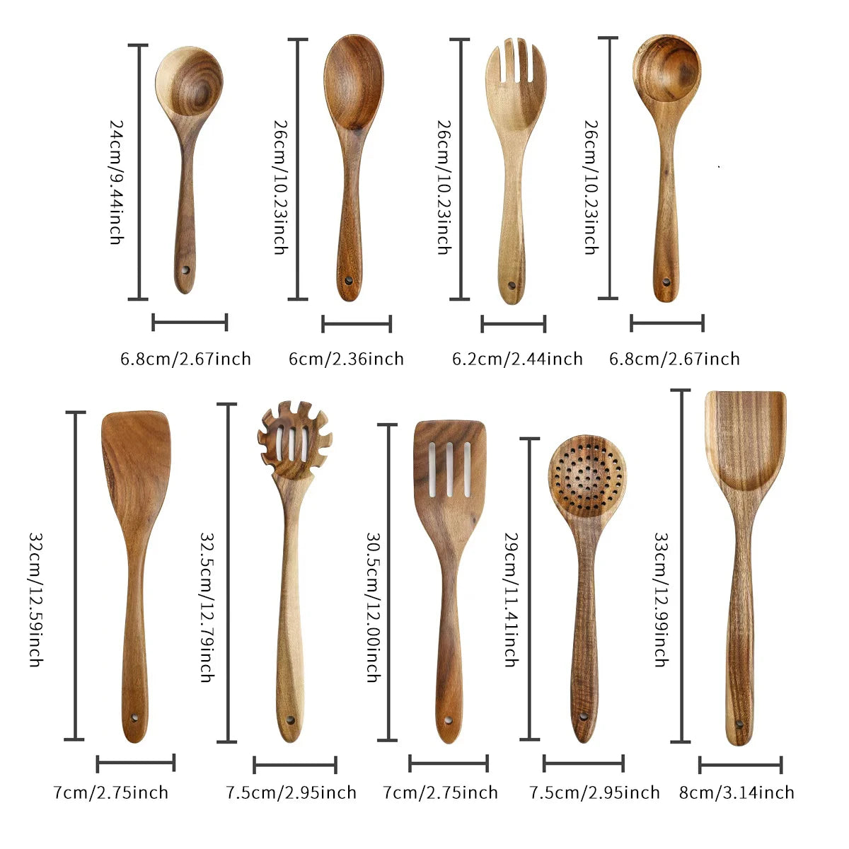 Wood Cooking Tool Sets