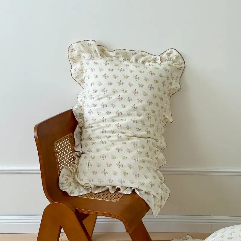 Ruffle Edge Gauze Pillow Cases