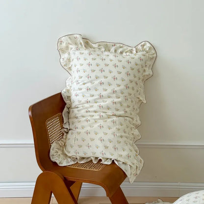 Ruffle Edge Gauze Pillow Cases