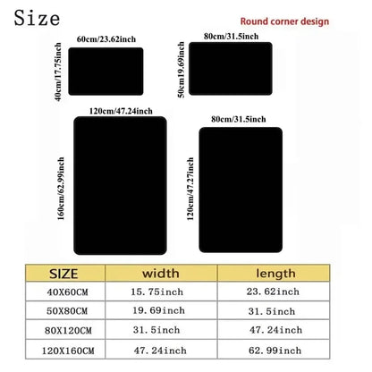 Washable Rug - Multiple colours and sizes available